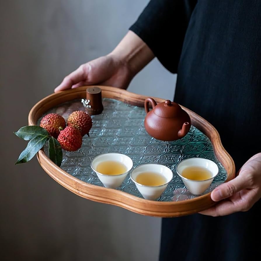 花びらトレイ 楽天市場】IwaiLoft【花海棠柄】トレー ガラストレイ カフェ